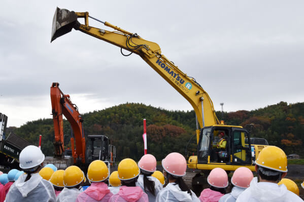 荒木組 現場見学体験イベントの様子