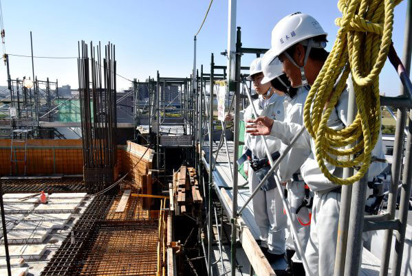 岡山大安寺中等教育学校　職場体験の様子