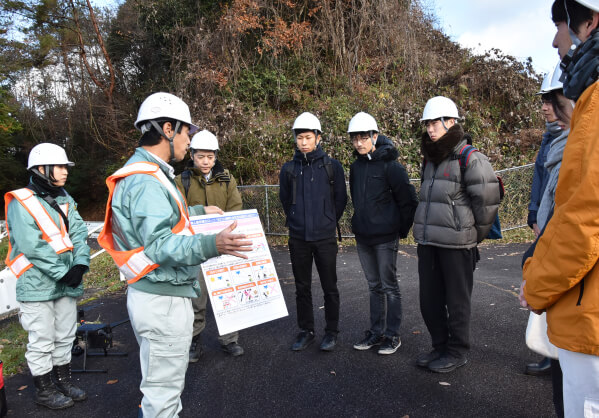 岡山大学・岡山大学大学院　現場見学会の様子