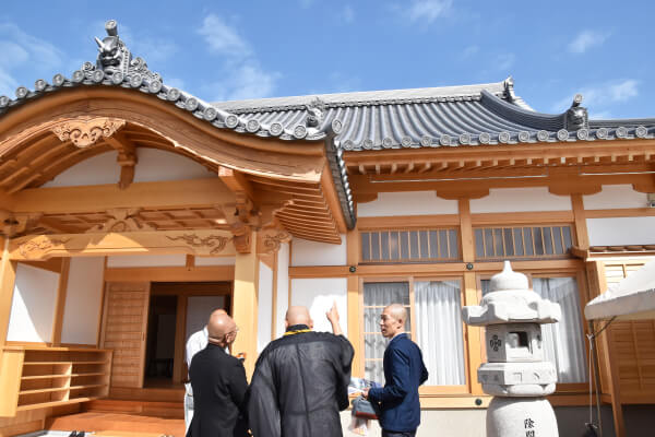 真如院 聖運寺　客殿・庫裏建設「内覧会」の様子