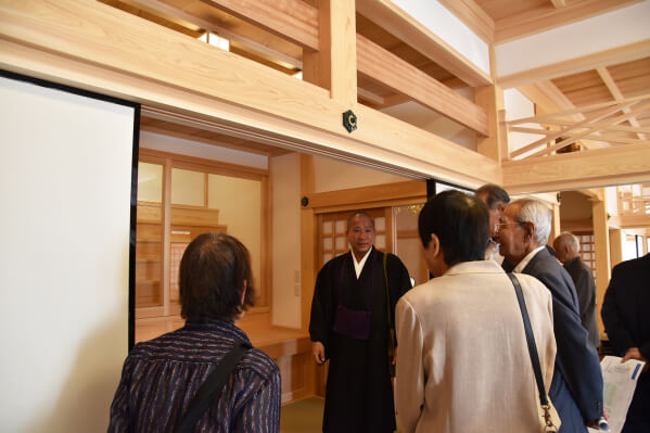 真如院 聖運寺　客殿・庫裏建設「内覧会」の様子